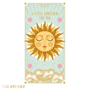 Поздравителна картичка и плик за пари "Нещо малко за теб - слънце"